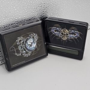 Y2k ODM Cigarette Roller Case Holder Dragon Skull‎ Rebel Grunge Punk Metal Read!